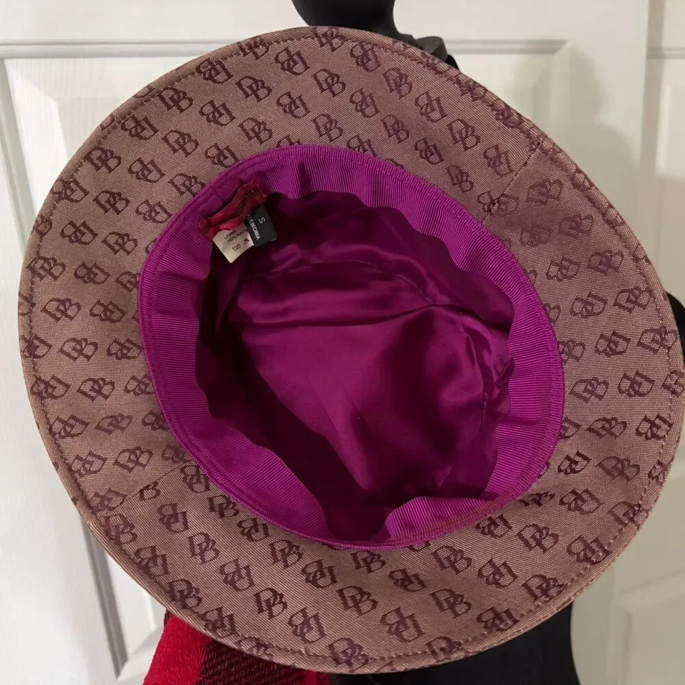 Dooney-bourke Women's Brown and Burgundy Hat